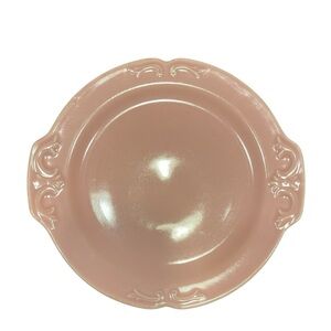 Vintage Pink Semi-Vitreous Plate Edwin M. Knowles China Co. USA 75–95 years old